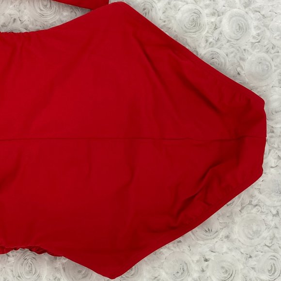 Bleu Rod Beattie | Ruched Red One Piece Swimsuit - Picture 10 of 12